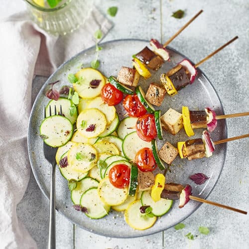 Brochettes de légumes (végétalien, vegan) — France vegetalienne