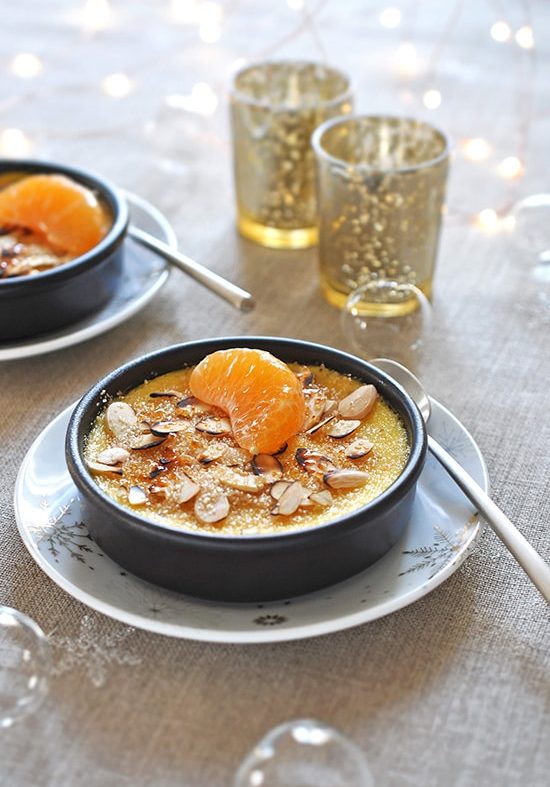 Crème brûlée aux clémentines