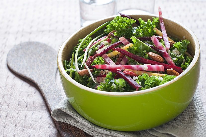 salade chou kale graines