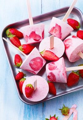 Glace aux fraises