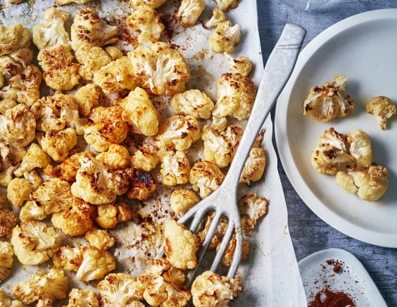 Fleurettes de chou-fleur rôties au four huile d’olive beurre et paprika