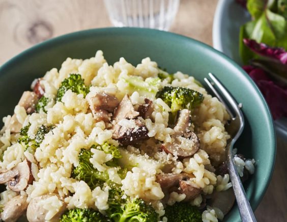 Risotto brocolis et champignons