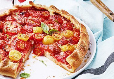 Tarte rustique à la tomate