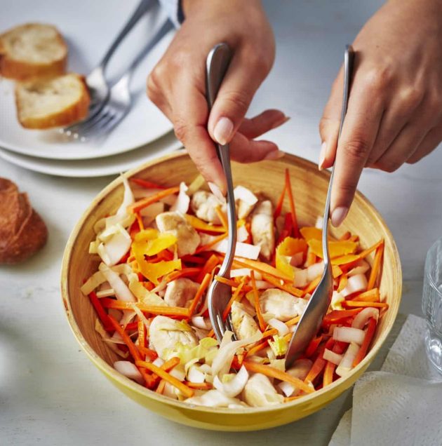 Salade endives carottes