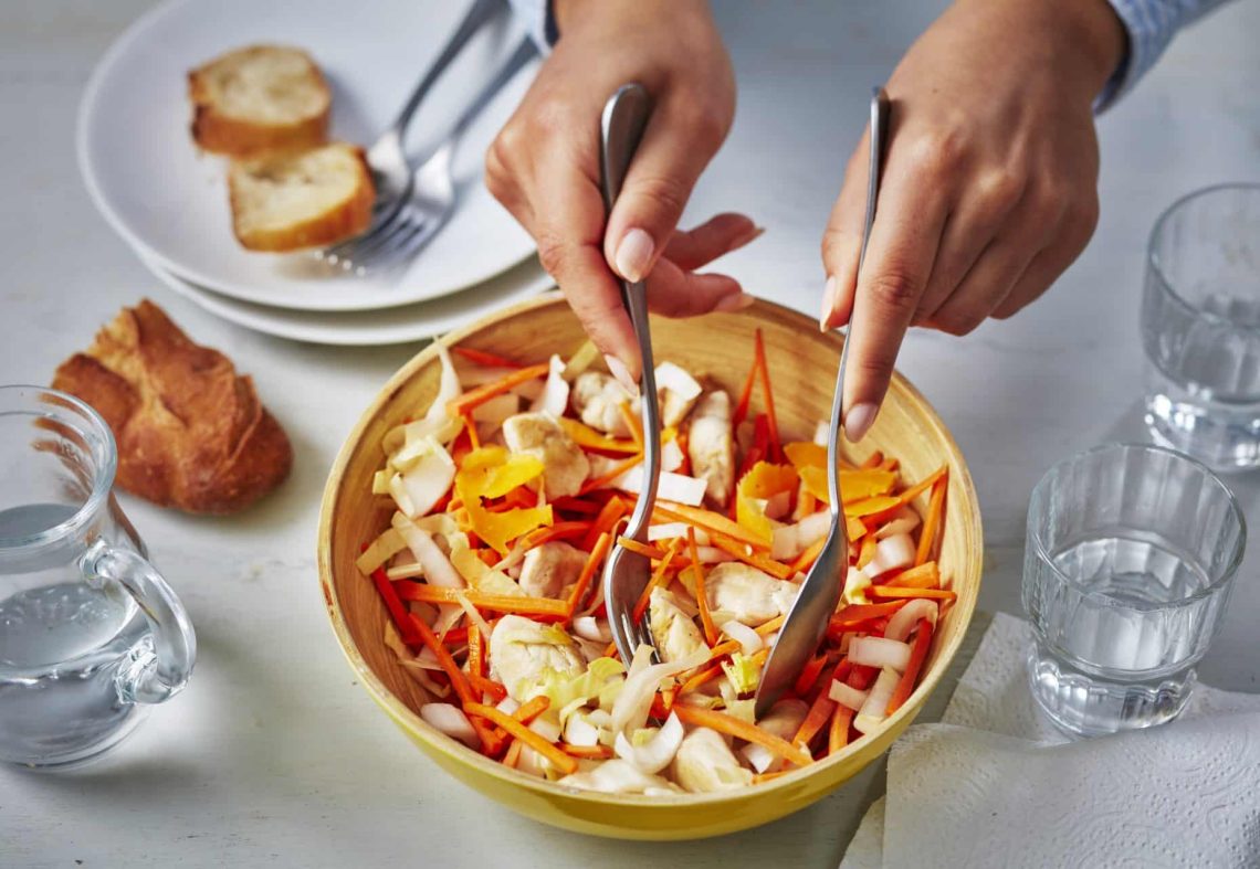 Salade endives carottes