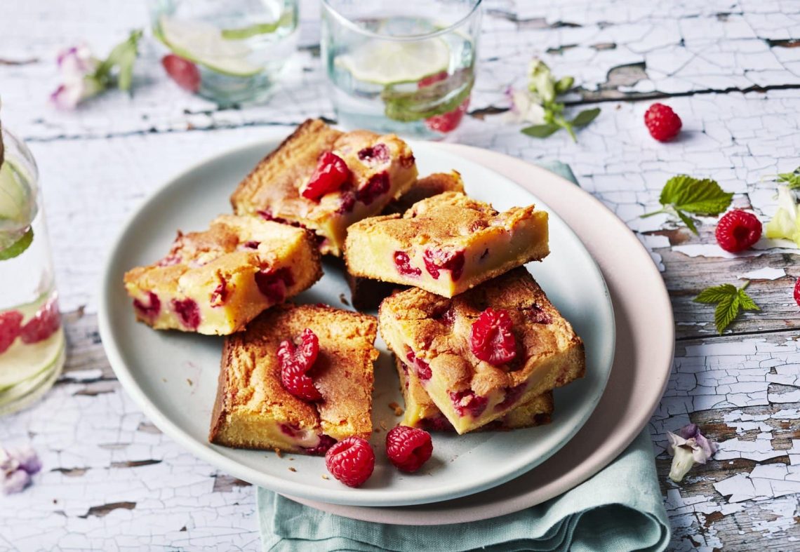 Brownie framboises chocolat blanc