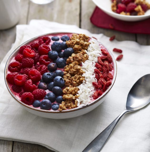 Smoothie bowl aux framboises