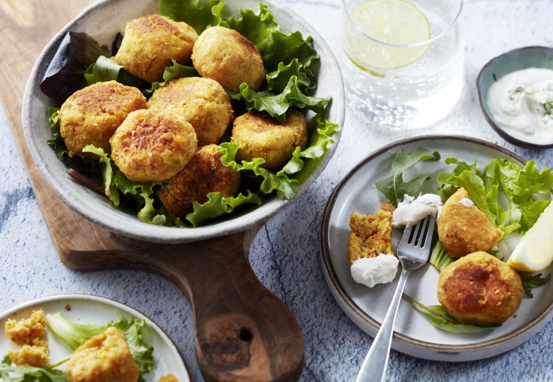 Falafels aux restes de légumes carotte, céleri, persil, graines de sésame