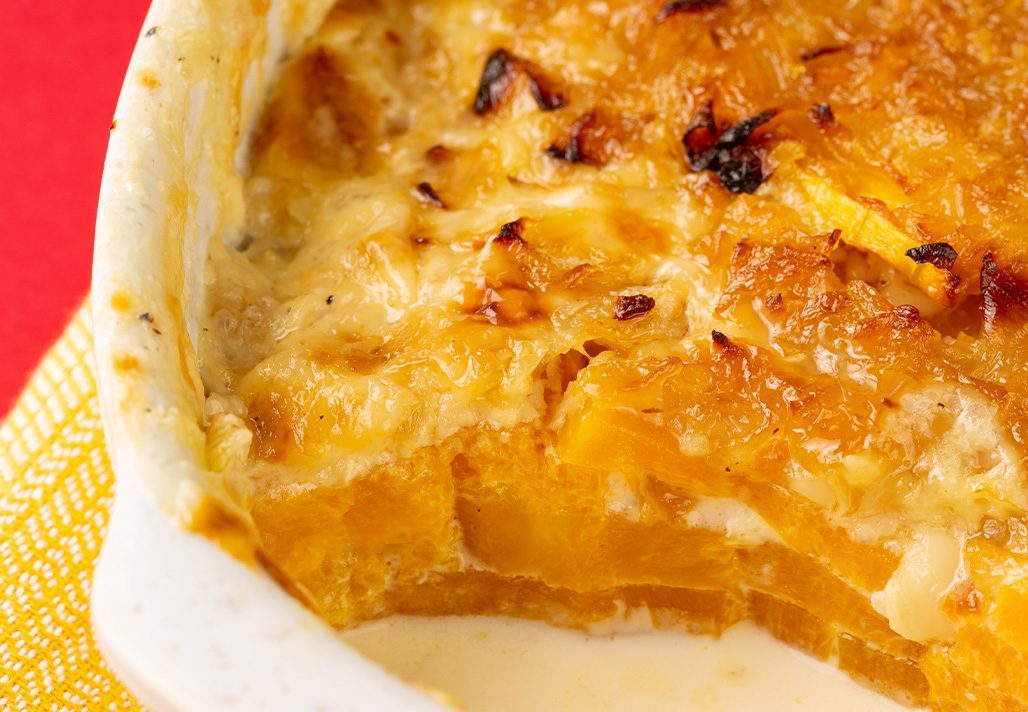 Gratin butternut dauphinois