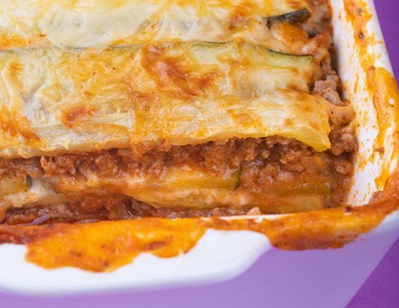 Lasagne bolo courgettes