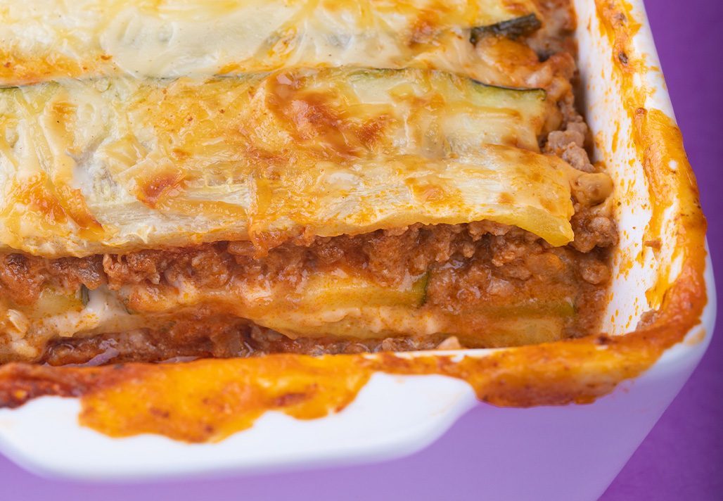 Lasagne bolo courgettes