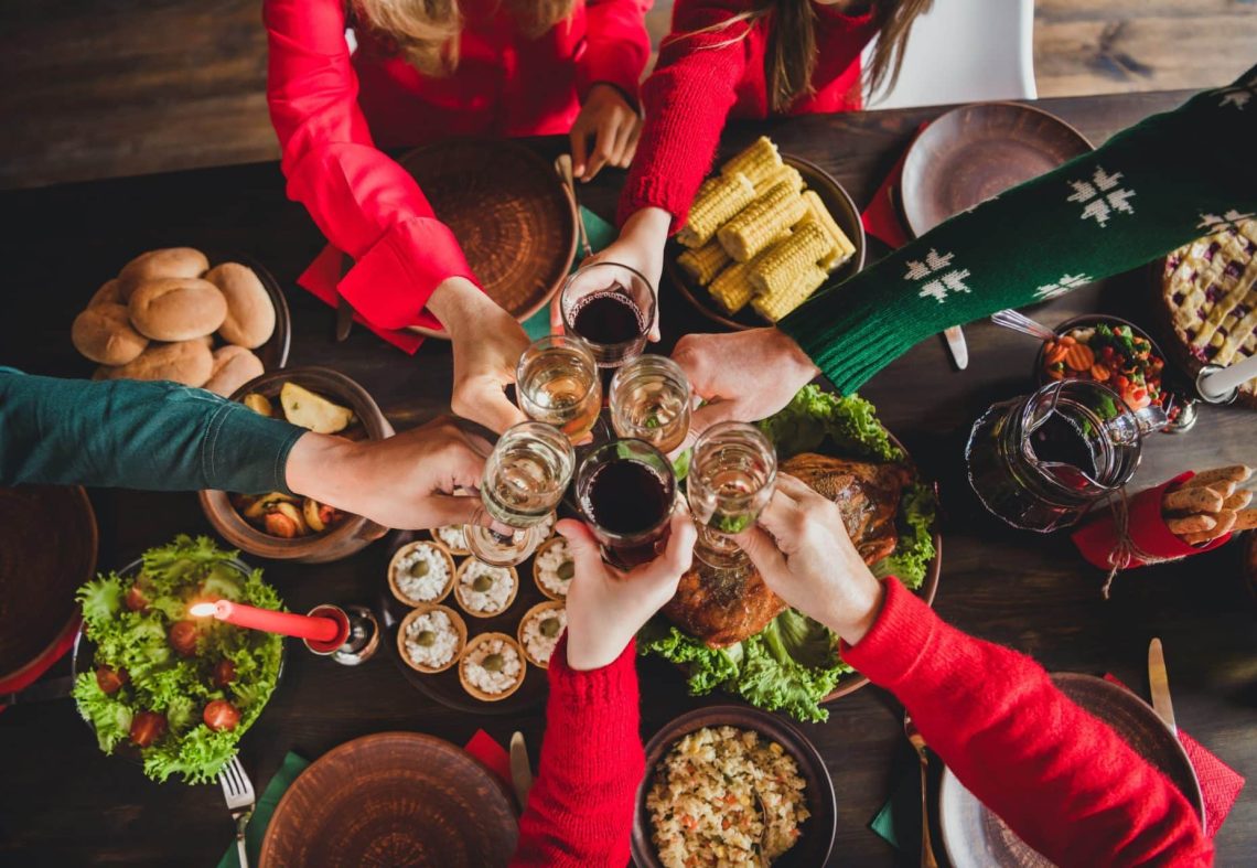 repas nouvel an entre amis